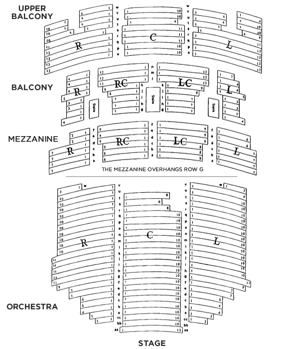 Paramount Seating Chart