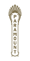 Paramount Theatre blade logo - gold