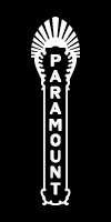 Paramount Theatre blade logo - white