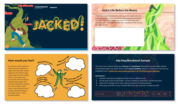 Jacked! Discovery Guide page examples