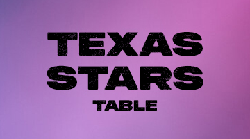 Texas Stars Table